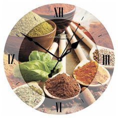 Часы настенные кварцевые Династия Специи-2 коричневый