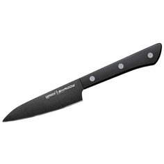 Нож для овощей Samura Shadow, лезвие 9.9 см, черный