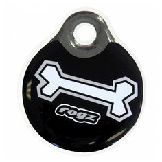 Адресник на ошейник Rogz Fancy Dress L черный