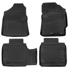 Комплект ковриков салона ELEMENT 3D1842210k для Toyota Corolla 4 шт. чёрный