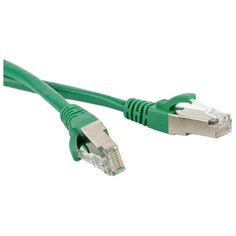 Патч-корд Hyperline PC-LPM-STP-RJ45-RJ45-C5e-1M-LSZH 1 м, зеленый