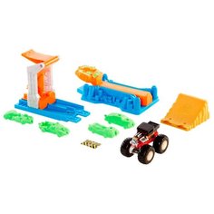 Трек Hot Wheels Набор игровой Монстр-трак Запускай и круши GVK08