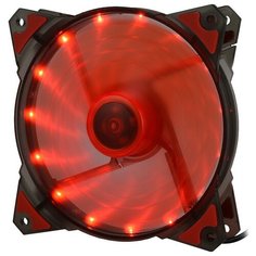 Вентилятор для корпуса CROWN MICRO CMCF-12025S-122* черный/красный/красная подсветка 1 шт.