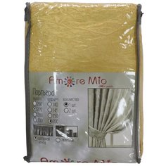 Портьеры Amore Mio RR 32003 на ленте 270 см, 1 шт. желтый