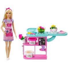 Игровой набор Barbie с куклой-флористом Цветочный магазин, GTN58