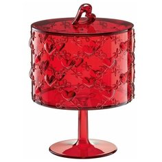 Guzzini Ваза для десертов Love 15.7 см Clear Red