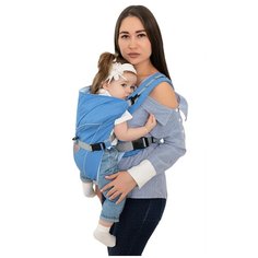 Рюкзак-переноска Чудо-Чадо BabyActive Simple, голубой
