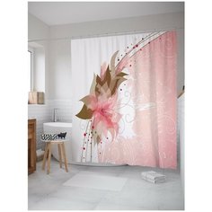 Штора для ванной JoyArty Цветок на склоне 180х200 (sc-2913)