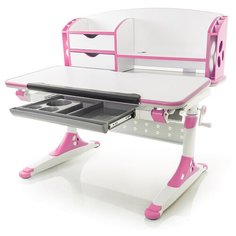 Стол детский MEALUX Aivengo-M 100x67 см белый/розовый