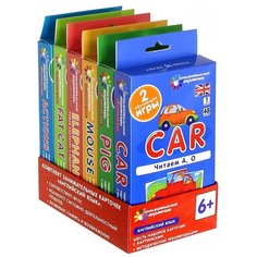 Набор карточек Айрис-Пресс Занимательные карточки. Комплект ЗК по английскому языку на поддончике (красный) 288 шт.