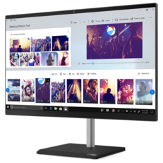 Моноблок Lenovo V50a-24IMB 11FL0006RU Intel Pentium Gold G6400T/8 ГБ/SSD/Intel UHD Graphics 610/23.8"/1920x1080/DVD-RW/Windows 10 Professional 64