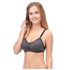Бюстгальтер ФЭСТ 0233 размер 85 B, темно-серый меланж/черный
