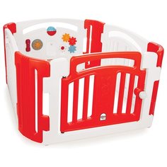 Манеж-ширма pilsan Angel красный/белый