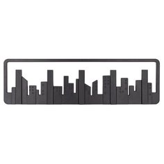 Вешалка Umbra настенная Skyline черный