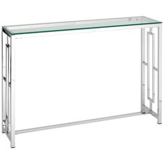 Столик консольный STOOL GROUP Бруклин, ДхШ: 115 х 30 см, серебро