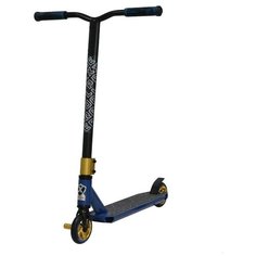 Детский трюковой самокат Explore Storm, черный/синий/золотистый