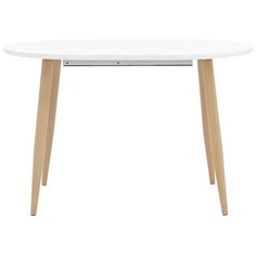 Стол кухонный STOOL GROUP Берген, раскладной, ДхШ: 120 х 80 см, длина в разложенном виде: 180 см, белый