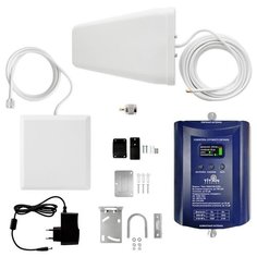 Комплект Усиления сотового сигнала (Репитер) LTE GSM 1800МГц 3G UMTS 2100МГц Titan 1800/2100 (LED)