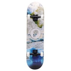 Скейтборд Plank P20-SKATE-FROSTY, 31x8, белый/синий