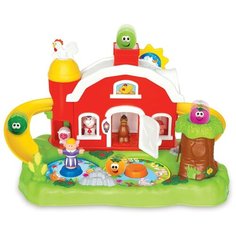 Интерактивная развивающая игрушка Kiddieland Фермерский дворик, белый/красный/зеленый