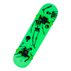 Скейтборд Ridex Bones 31.6", 31.6x8, зеленый/черный