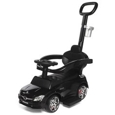 Каталка-толокар Babycare Mercedes-Benz AMG C63 Coupe (639 кожаное сиденье, резиновые колеса) черный