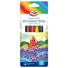 ГАММА Набор фломастеров Классические, 6 шт. (180319_09) Gamma