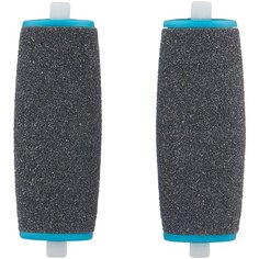 Сменная насадка для роликовой пилки Scholl Velvet Smooth Diamond Crystals 2 ролика средней жесткости, черный