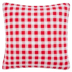 Подушка декоративная Guten Morgen Red check 40 х 40 см клетка/красный