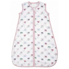 Конверт-мешок aden + anais Floral fauna Butterflies белый/розовый