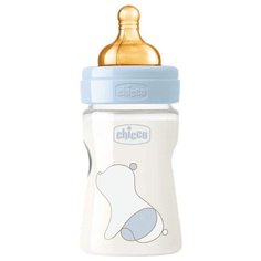 Chicco Бутылочка Original Touch с латексной соской, 150 мл, с рождения, голубой