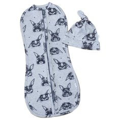 Комплект Веселый Малыш Зайка (22) серый