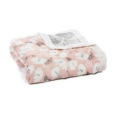 Одеяло Aden&Anais Dream blanket Bamboo 120х120см розовый