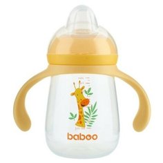 Поильник-непроливайка baboo Safari 260 мл желтый