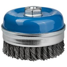 Щетка чашечная усиленная для УШМ плетеные пучки стальной проволоки 100 мм М14 Зубр ПРОФИ 3527-100_z02