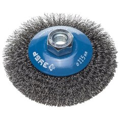 Щетка коническая для УШМ витая стальная проволока 115 мм М14 Зубр ПРОФИ 35265-115_z02