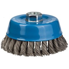 Щетка чашечная для УШМ плетеные пучки стальной проволоки 120 мм М14 Зубр ПРОФИ 35275-120_z02