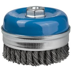 Щетка чашечная усиленная для УШМ плетеные пучки стальной проволоки 80 мм М14 Зубр ПРОФИ 35271-080_z02