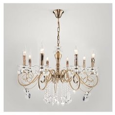 Люстра Eurosvet Ravenna 10104/8 античная бронза/прозрачный хрусталь, E14, 480 Вт