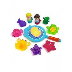 Игрушка для ванной ЯиГрушка Русалки с сачком голубой