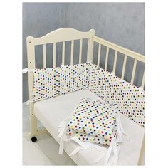 СОНиКА Бортик в кроватку Звёзды белый