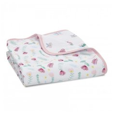 Одеяло Aden&Anais Floral fauna dutsy floral 112х112 см розовый