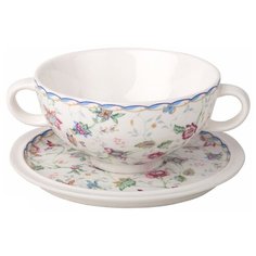 Суповая чашка на блюдце IMARI "Букингем", керамика, 0.5 л (IMB0304-A218AL)
