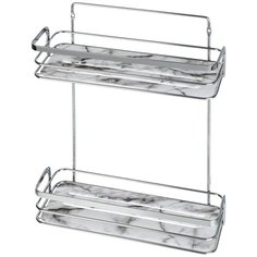 Полка для ванной комнаты двойная, Marble Fora
