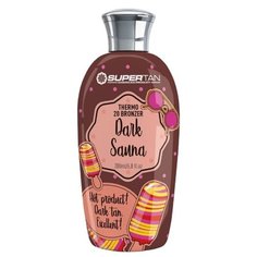 Крем для загара SuperTan Dark Sauna с тингл-эффектом, бронзаторами и DHA, 200 мл.