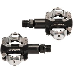 Педали для горного вел. плоские полуконтактные 520 совместимые с SHIMANO SPD , размер: NO SIZE ROCKRIDER Х Декатлон Decathlon