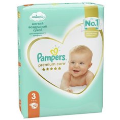 Pampers подгузники Premium Care 3 (6-10 кг), 74 шт.