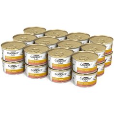 Влажный корм для кошек Gourmet Голд, с уткой, со шпинатом, с морковью 24 шт. х 85 г (паштет)