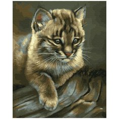 Картина по номерам ВанГогВомне "Дикий кот" 40х50 см