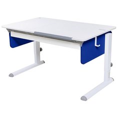 Стол детский Астек-Элара Лидер Левша с ящиком 120x72 см белый/синий/белый